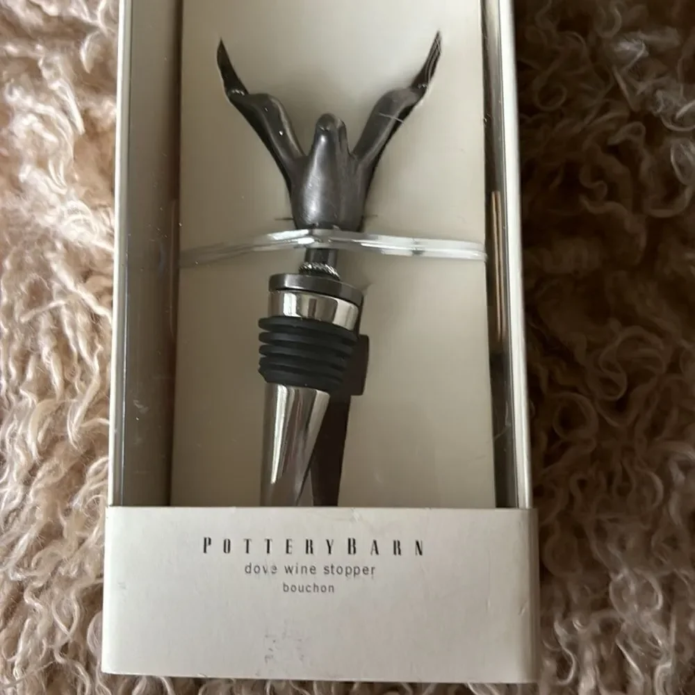 Rare Pottery Barn Dove Wine Stopper/ Néw in Box